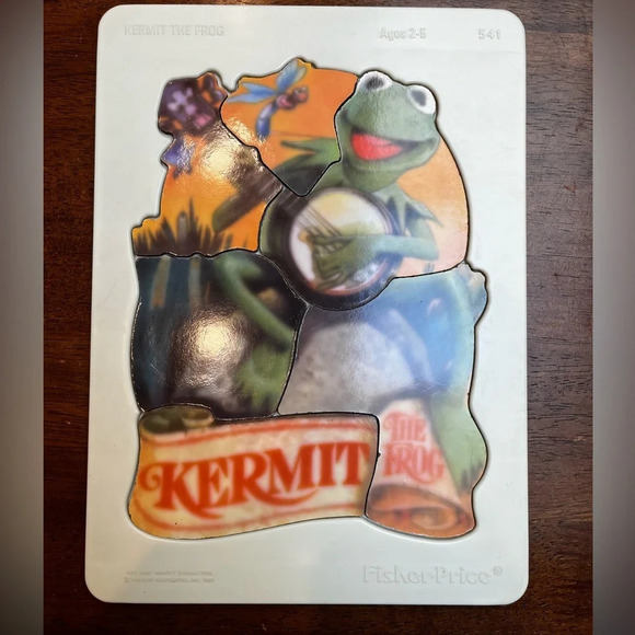Fisher-Price Other - 1981 Fisher Price Puzzle Kermit The Frog 541-Vintage